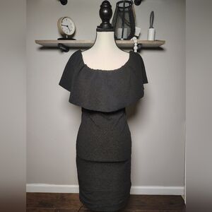 Almost Famous Elegant Black Mini Dress Size M